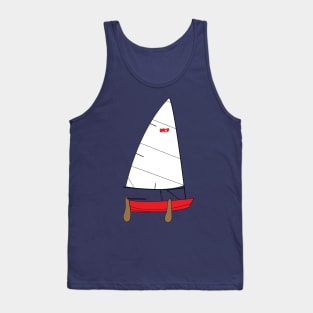 Naples Sabot Sailboat - Red Tank Top